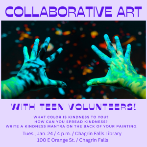 Collaborative Art with teen volunteers