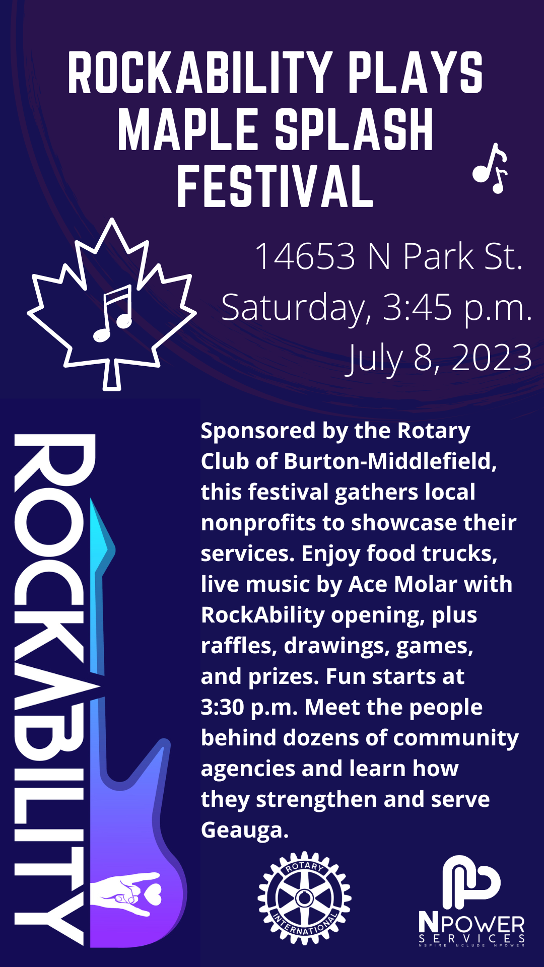 RockAbility plays Maple Splash Festival NPower Services