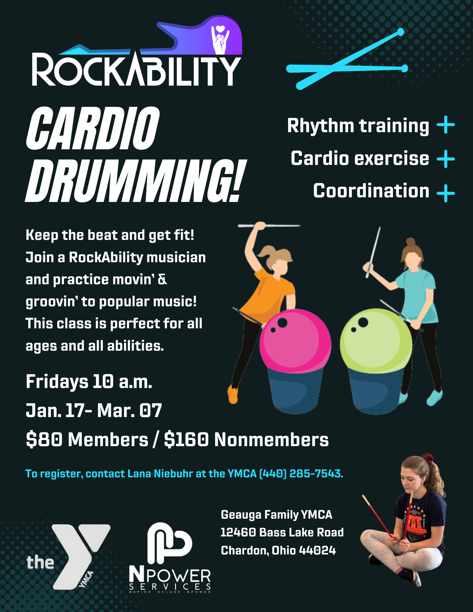 RockAbility Cardio Drumming Flyer